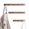 Natural Wooden Coat Rack Wall and Clothes Holder